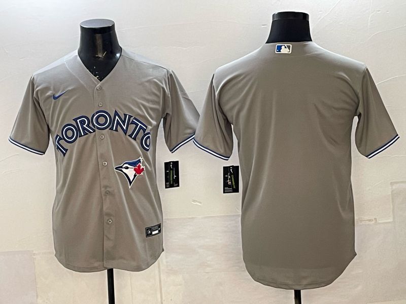 Men 2025 Nike Toronto Blue Jays Blank Grey Game MLB Jersey 09->toronto blue jays->MLB Jersey